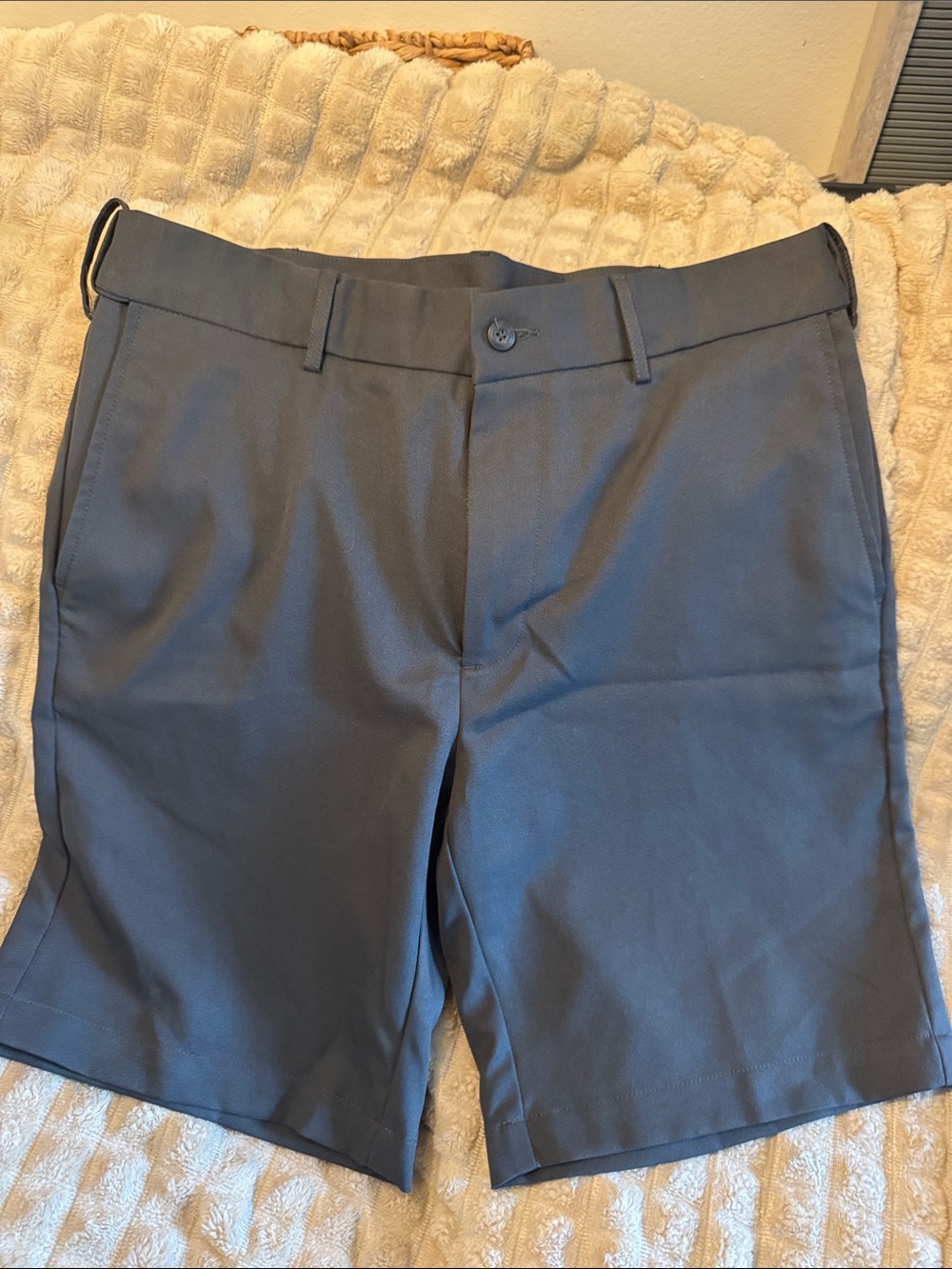 Grand Slam Men's Classic Navy Flat-Front Performance Shorts